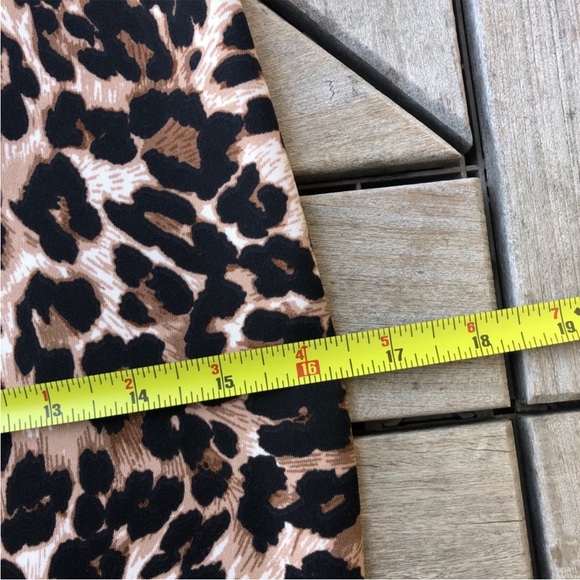 Lily White Leopard Pencil Skirt Size S - Picture 5 of 6